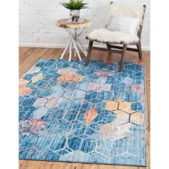 Best Pirce 🔔 Blue 8 ft. x 11 ft. Rainbow Area Rug by Unique Loom 🤩 -Unique Loom Shop blue unique loom area rugs 3142584 4f 1000