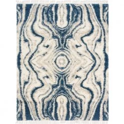 Cheapest 🛒 Hygge Shag Valley Blue 8 ft. x 10 ft. Area Rug by Unique Loom ⌛