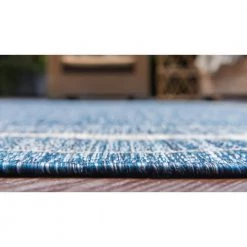 Best reviews of 🌟 Outdoor Soft Border Blue 9' 0 x 12' 0 Area Rug by Unique Loom 💯 -Unique Loom Shop blue unique loom outdoor rugs 3128992 c3 1000