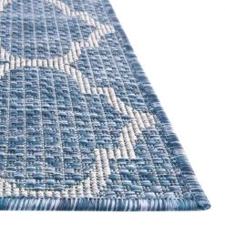 Budget 😍 Outdoor Trellis Blue 9' 0 x 12' 0 Area Rug by Unique Loom 🛒 -Unique Loom Shop blue unique loom outdoor rugs 3128998 66 1000