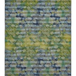 Buy 😀 Outdoor Vortex Blue 10' 0 x 12' 0 Area Rug by Unique Loom 🤩