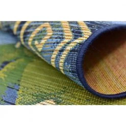 Buy 😀 Outdoor Vortex Blue 10' 0 x 12' 0 Area Rug by Unique Loom 🤩 -Unique Loom Shop blue unique loom outdoor rugs 3138425 66 1000