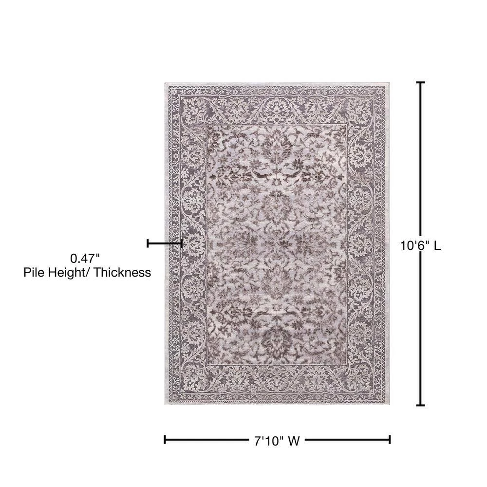 Top 10 🔔 Thema Vintage Brown 8 ft. x 11 ft. Area Rug by Concord Global Trading ❤️ 7 Top 10 🔔 Thema Vintage Brown 8 ft. x 11 ft. Area Rug by Concord Global Trading ❤️ - Image 5