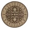 Outlet ⭐ Ankara Agra Brown 5 ft. Round Area Rug by Concord Global Trading 🎁 -Unique Loom Shop brown concord global trading area rugs 65180 64 1000