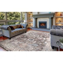 Buy 🔥 Pandora Collection Cassandra Brown 7 ft. x 9 ft. Traditional Area Rug by Concord Global Trading 🎉 -Unique Loom Shop brown concord global trading area rugs 80786 1f 1000