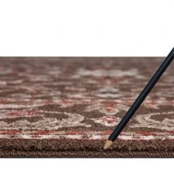 Best Sale ✔️ Chester Flora Brown 5 ft. Round Area Rug by Concord Global Trading ✨ -Unique Loom Shop brown concord global trading area rugs 97380 fa 1000