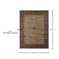 Best reviews of ❤️ La Jolla Floral Light Brown 10' 0 x 13' 0 Area Rug by Unique Loom 🛒 12 Best reviews of ❤️ La Jolla Floral Light Brown 10' 0 x 13' 0 Area Rug by Unique Loom 🛒 -Unique Loom Shop brown unique loom area rugs 3120482 76 1000