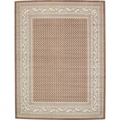 Flash Sale ✔️ Williamsburg Allover Brown 9' 0 x 12' 0 Area Rug by Unique Loom 🌟