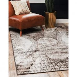 Cheapest 😉 Sofia Albert Brown 9 ft. x 12 ft. Area Rug by Unique Loom 👏 -Unique Loom Shop brown unique loom area rugs 3137733 31 1000