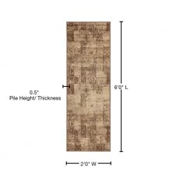 Promo 🔥 Autumn Plymouth Brown 2' 0 x 6' 0 Runner Rug by Unique Loom 🎉 -Unique Loom Shop brown unique loom area rugs 3138204 76 1000