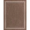 Best Pirce 😉 Outdoor Soft Border Brown 9' 0 x 12' 0 Area Rug by Unique Loom ✔️ -Unique Loom Shop brown unique loom outdoor rugs 3128932 64 1000