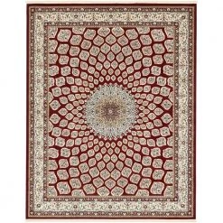 Outlet 👏 Narenj Nottingham Burgundy 8' 0 x 10' 0 Area Rug by Unique Loom ⭐