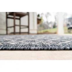 Buy ⌛ Charcoal/Gray Tribal Trellis Outdoor 8 ft. x 11 ft. Area Rug by Unique Loom 🧨 -Unique Loom Shop charcoal gray unique loom outdoor rugs 3145066 c3 1000