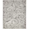 Discount 🛒 Floral Shag Carved Gray 8' 0 x 10' 0 Area Rug by Unique Loom 🔥 -Unique Loom Shop cloud gray unique loom area rugs 3133125 64 1000