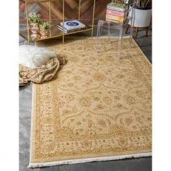 Outlet 👍 Edinburgh Tansy Beige 9' 0 x 12' 0 Area Rug by Unique Loom 🤩 -Unique Loom Shop cream unique loom area rugs 3114391 31 1000