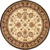 Hot Sale ⌛ Voyage Springfield Ivory 8' 0 x 8' 0 Round Rug by Unique Loom 🥰 -Unique Loom Shop cream unique loom area rugs 3120264 64 1000