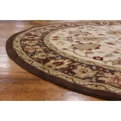 Hot Sale ⌛ Voyage Springfield Ivory 8' 0 x 8' 0 Round Rug by Unique Loom 🥰 -Unique Loom Shop cream unique loom area rugs 3120264 77 1000