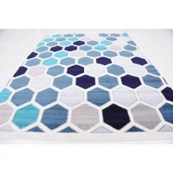 Outlet ❤️ Metro Honeycomb Ivory 8' 0 x 10' 0 Area Rug by Unique Loom 🎉 -Unique Loom Shop cream unique loom area rugs 3133883 a0 1000