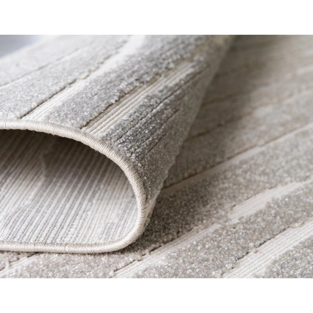 Budget ๐ฏ Sabrina Soto Gray/Beige 9 ft. x 12 ft. Ola Indoor/Outdoor Area Rug by Unique Loom โญ 7 Budget ๐ฏ Sabrina Soto Gray/Beige 9 ft. x 12 ft. Ola Indoor/Outdoor Area Rug by Unique Loom โญ - Image 5