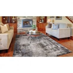 Buy 🔥 Ibiza Gray 5 ft. x 7 ft. Abstract Area Rug by Concord Global Trading 💯 -Unique Loom Shop gray concord global trading area rugs 09945c 66 1000