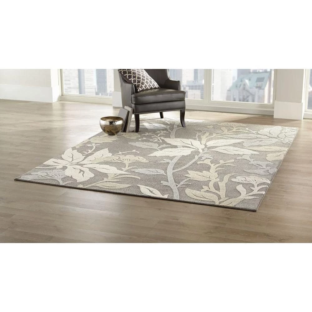 Buy โ Blooming Flowers Gray 4 ft. x 6 ft. Area Rug by Concord Global Trading ๐ 4 Buy โ Blooming Flowers Gray 4 ft. x 6 ft. Area Rug by Concord Global Trading ๐ - Image 2