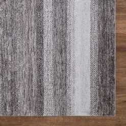 Best reviews of 🥰 Positano Collection Florencia Gray 5 ft. x 7 ft. Stripe Area Rug by Concord Global Trading 🥰 -Unique Loom Shop gray concord global trading area rugs 32065 1d 1000