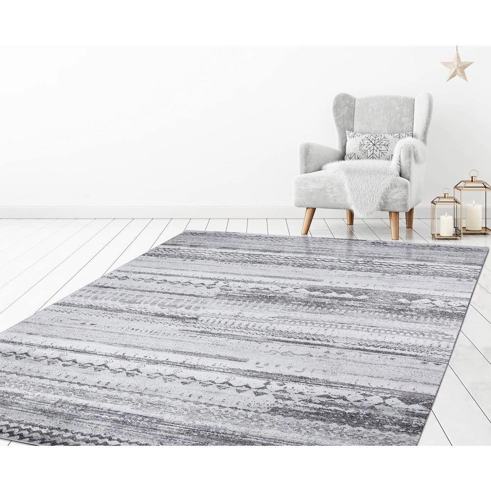 Buy 🔥 Positano Collection Pienza Gray 9 ft. x 13 ft. Distressed Area Rug by Concord Global Trading 🥰 10 Buy 🔥 Positano Collection Pienza Gray 9 ft. x 13 ft. Distressed Area Rug by Concord Global Trading 🥰 - Image 8