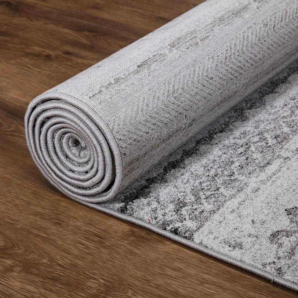 Buy 🔥 Positano Collection Pienza Gray 9 ft. x 13 ft. Distressed Area Rug by Concord Global Trading 🥰 6 Buy 🔥 Positano Collection Pienza Gray 9 ft. x 13 ft. Distressed Area Rug by Concord Global Trading 🥰 - Image 4