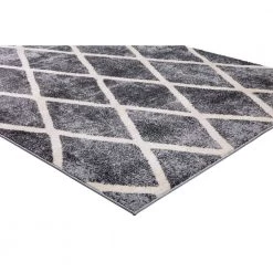 Wholesale 👍 Charlotte Collection Diamond Gray 5 ft. 3 in. x 7 ft. 3 in. Area Rug by Concord Global Trading 🎉 -Unique Loom Shop gray concord global trading area rugs 48065 44 1000