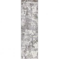 New ⌛ Charlotte Collection Aqua Gray 2 ft. x 7 ft. 3 in. Runner Rug by Concord Global Trading 😀