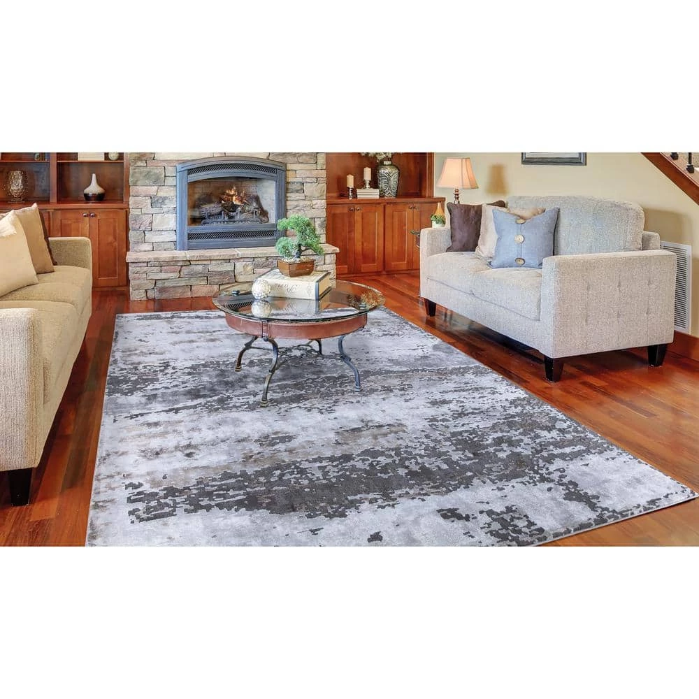 Top 10 ๐ฅ Craft Lakeside Gray 8 ft. x 10 ft. Abstract Area Rug by Concord Global Trading ๐ 7 Top 10 ๐ฅ Craft Lakeside Gray 8 ft. x 10 ft. Abstract Area Rug by Concord Global Trading ๐ - Image 5