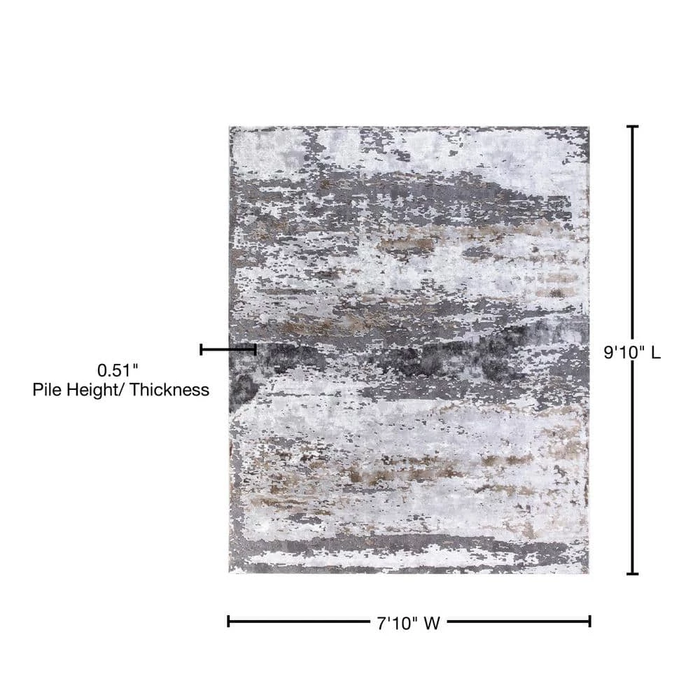 Top 10 ๐ฅ Craft Lakeside Gray 8 ft. x 10 ft. Abstract Area Rug by Concord Global Trading ๐ 10 Top 10 ๐ฅ Craft Lakeside Gray 8 ft. x 10 ft. Abstract Area Rug by Concord Global Trading ๐ - Image 8