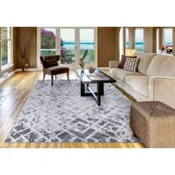 Cheapest 😀 Craft Diamond Gray 8 ft. x 10 ft. Geometric Area Rug by Concord Global Trading 😍 -Unique Loom Shop gray concord global trading area rugs 56467 44 1000