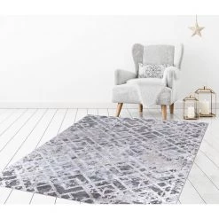 Cheapest 😀 Craft Diamond Gray 8 ft. x 10 ft. Geometric Area Rug by Concord Global Trading 😍 -Unique Loom Shop gray concord global trading area rugs 56467 c3 1000