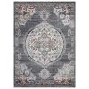 Discount 🛒 Vintage Collection Vintage Oushak Gray 5 ft. x 7 ft. Medallion Area Rug by Concord Global Trading 👏 -Unique Loom Shop gray concord global trading area rugs 72765 64 1000