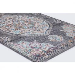 Discount 🛒 Vintage Collection Vintage Oushak Gray 5 ft. x 7 ft. Medallion Area Rug by Concord Global Trading 👏 -Unique Loom Shop gray concord global trading area rugs 72765 e1 1000