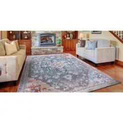 Best Pirce 🥰 Vintage Collection Tabriz Gray 8 ft. x 11 ft. Medallion Area Rug by Concord Global Trading 🌟 -Unique Loom Shop gray concord global trading area rugs 73067 31 1000
