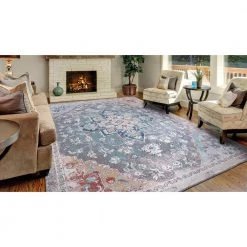 Best Pirce 🥰 Vintage Collection Tabriz Gray 8 ft. x 11 ft. Medallion Area Rug by Concord Global Trading 🌟 -Unique Loom Shop gray concord global trading area rugs 73067 4f 1000