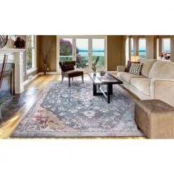 Best Pirce 🥰 Vintage Collection Tabriz Gray 8 ft. x 11 ft. Medallion Area Rug by Concord Global Trading 🌟 -Unique Loom Shop gray concord global trading area rugs 73067 c3 1000
