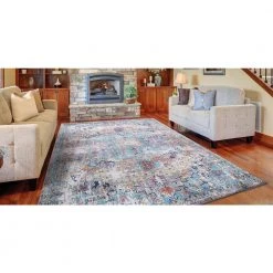 Cheap 🌟 Vintage Collection Azure Gray 8 ft. x 11 ft. Medallion Area Rug by Concord Global Trading 🌟 -Unique Loom Shop gray concord global trading area rugs 73267 31 1000