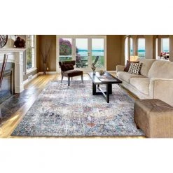 Cheap 🌟 Vintage Collection Azure Gray 8 ft. x 11 ft. Medallion Area Rug by Concord Global Trading 🌟 -Unique Loom Shop gray concord global trading area rugs 73267 c3 1000