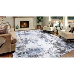 Best Pirce 🎁 BrightonCollection Pacific Gray 9 ft. x 13 ft. Abstract Area Rug by Concord Global Trading 🔔 -Unique Loom Shop gray concord global trading area rugs 80268 4f 1000