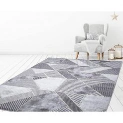 Cheap 🛒 BrightonCollection Madison Gray 9 ft. x 13 ft. Geometric Area Rug by Concord Global Trading 🔔 -Unique Loom Shop gray concord global trading area rugs 80358 44 1000