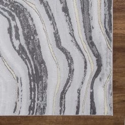 Best deal 🥰 BrightonCollection Marble Gray 8 ft. x 11 ft. Abstract Area Rug by Concord Global Trading 🧨 -Unique Loom Shop gray concord global trading area rugs 80517 1d 1000
