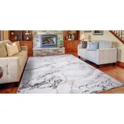 Budget 🧨 BrightonCollection Dallas Gray 8 ft. x 11 ft. Abstract Area Rug by Concord Global Trading ✨ -Unique Loom Shop gray concord global trading area rugs 80627 31 1000