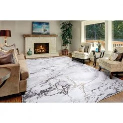 Budget 🧨 BrightonCollection Dallas Gray 8 ft. x 11 ft. Abstract Area Rug by Concord Global Trading ✨ -Unique Loom Shop gray concord global trading area rugs 80627 4f 1000