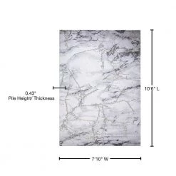 Budget 🧨 BrightonCollection Dallas Gray 8 ft. x 11 ft. Abstract Area Rug by Concord Global Trading ✨ -Unique Loom Shop gray concord global trading area rugs 80627 76 1000