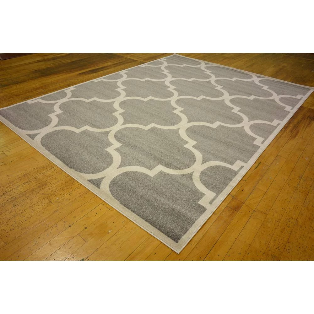 Budget ๐ Trellis Austin Gray 9' 0 x 12' 0 Area Rug by Unique Loom โ๏ธ 5 Budget ๐ Trellis Austin Gray 9' 0 x 12' 0 Area Rug by Unique Loom โ๏ธ - Image 3