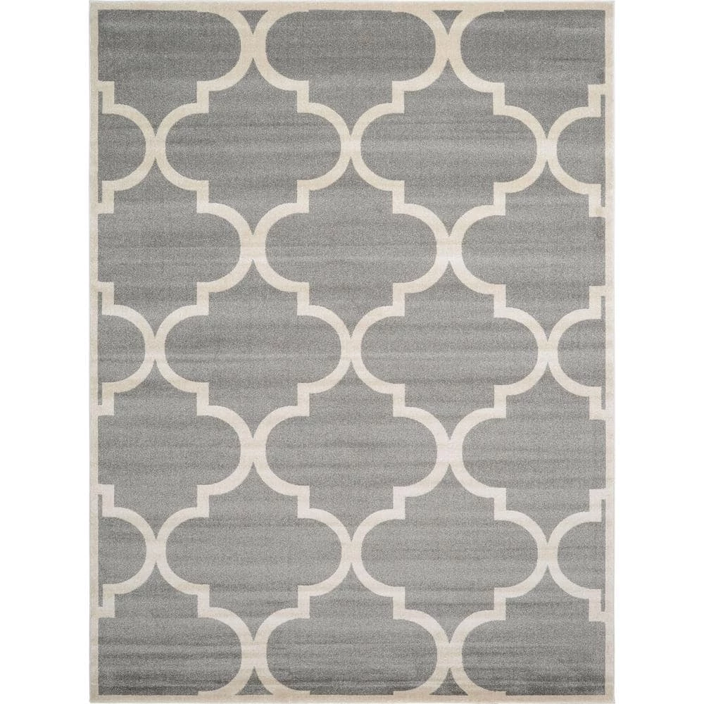 Budget ๐ Trellis Austin Gray 9' 0 x 12' 0 Area Rug by Unique Loom โ๏ธ 3 Budget ๐ Trellis Austin Gray 9' 0 x 12' 0 Area Rug by Unique Loom โ๏ธ