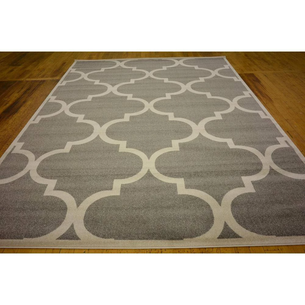 Budget ๐ Trellis Austin Gray 9' 0 x 12' 0 Area Rug by Unique Loom โ๏ธ 6 Budget ๐ Trellis Austin Gray 9' 0 x 12' 0 Area Rug by Unique Loom โ๏ธ - Image 4